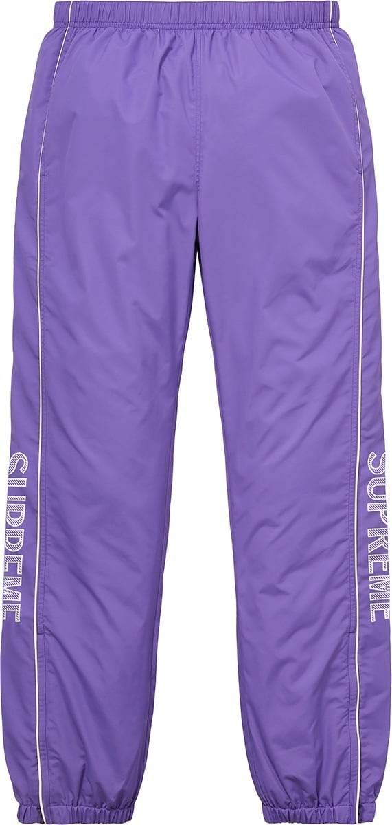 Striped Logo Warm Up Pant view 2